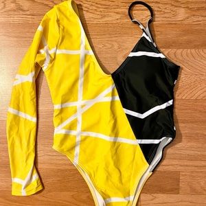 Half Long/Short Sleeve Swimsuit